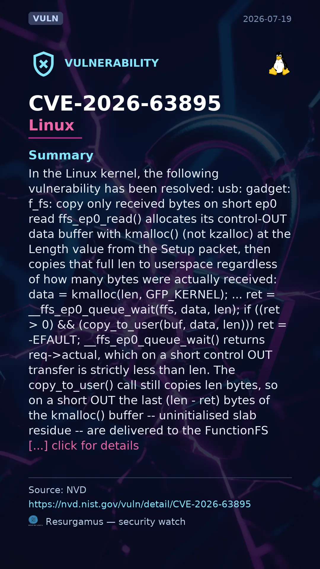 CVE-2026-63895 Linux Vulnerability