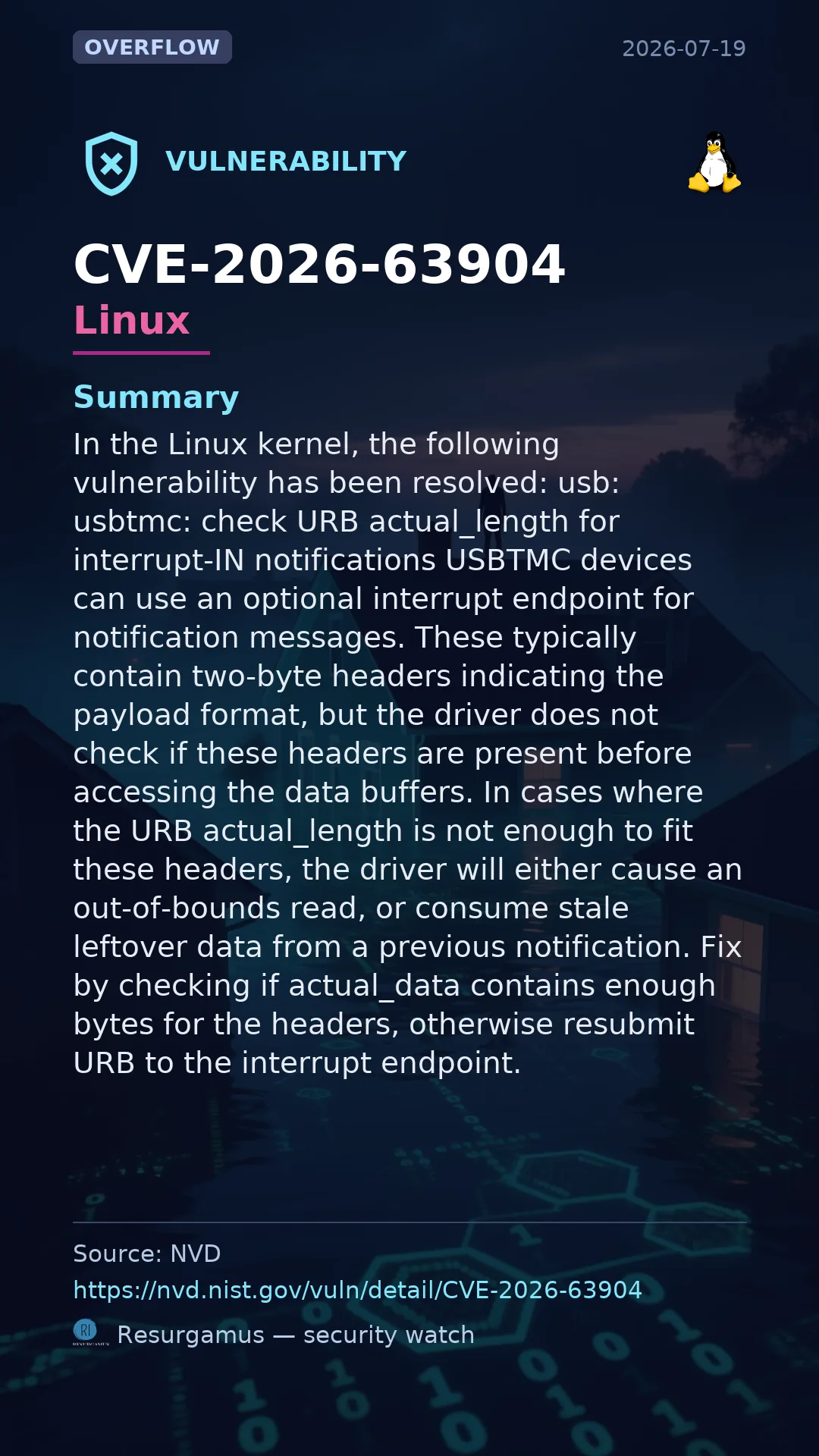 CVE-2026-63904 Linux Vulnerability