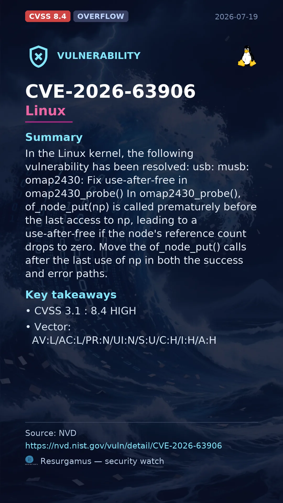 CVE-2026-63906 Linux Vulnerability