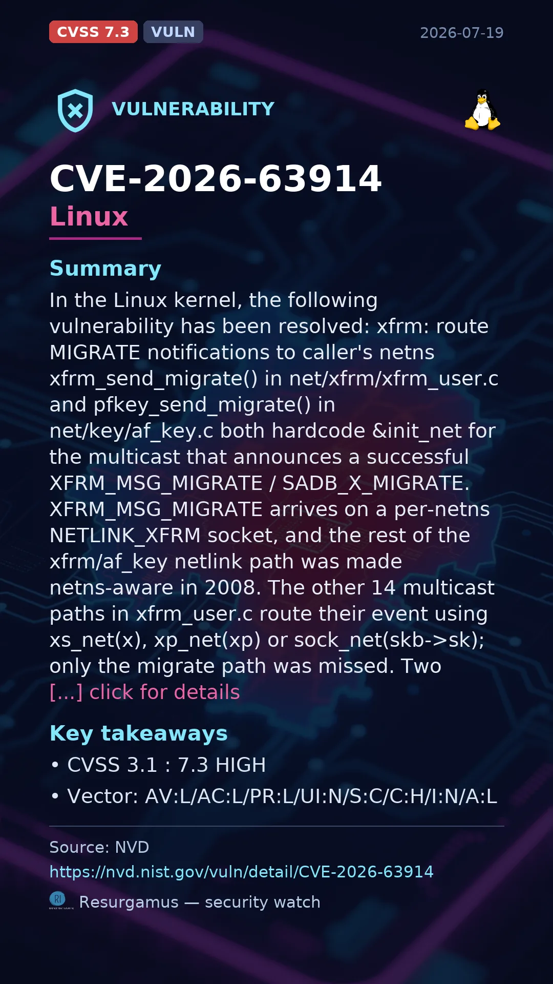 CVE-2026-63914 Linux Vulnerability