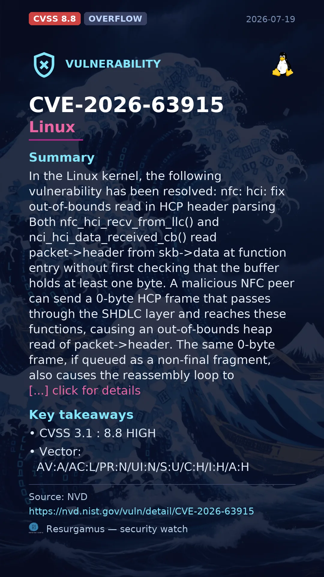 CVE-2026-63915 Linux Vulnerability