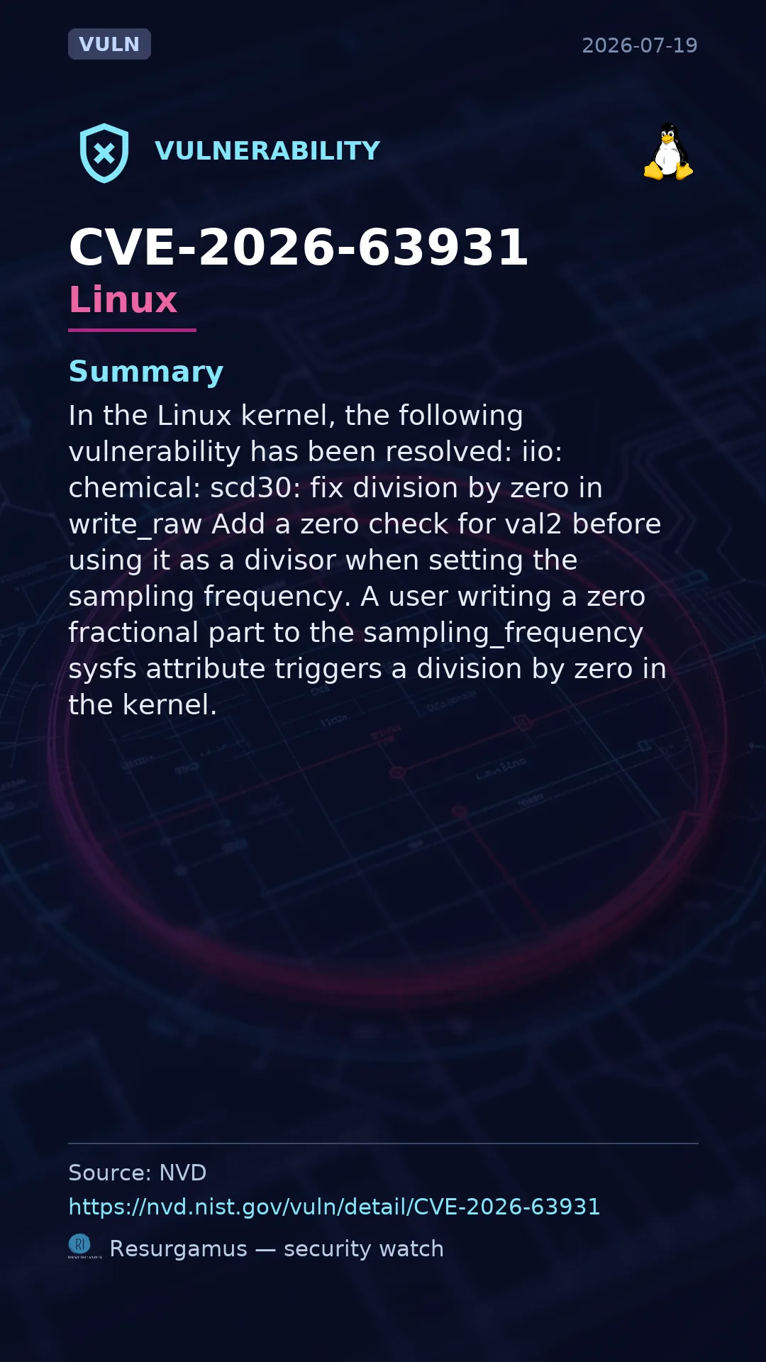 CVE-2026-63931 Linux Vulnerability