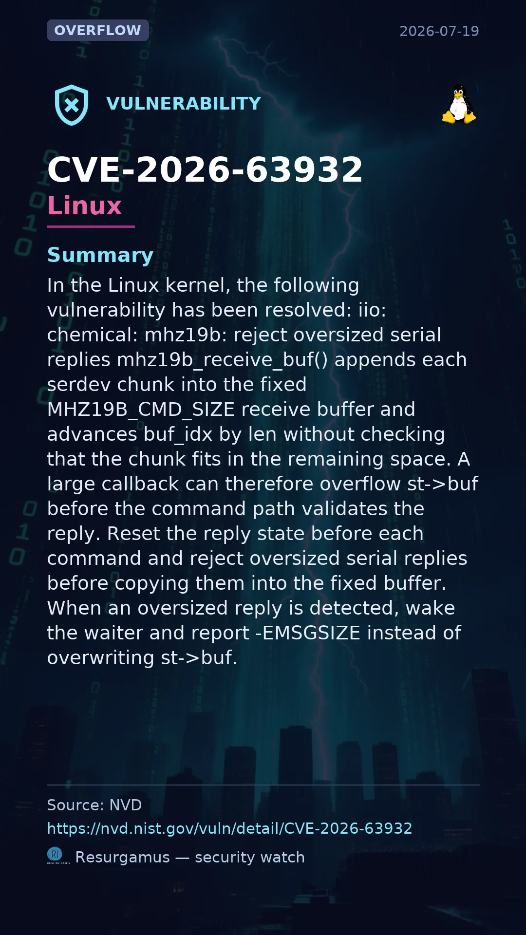 CVE-2026-63932 Linux Vulnerability