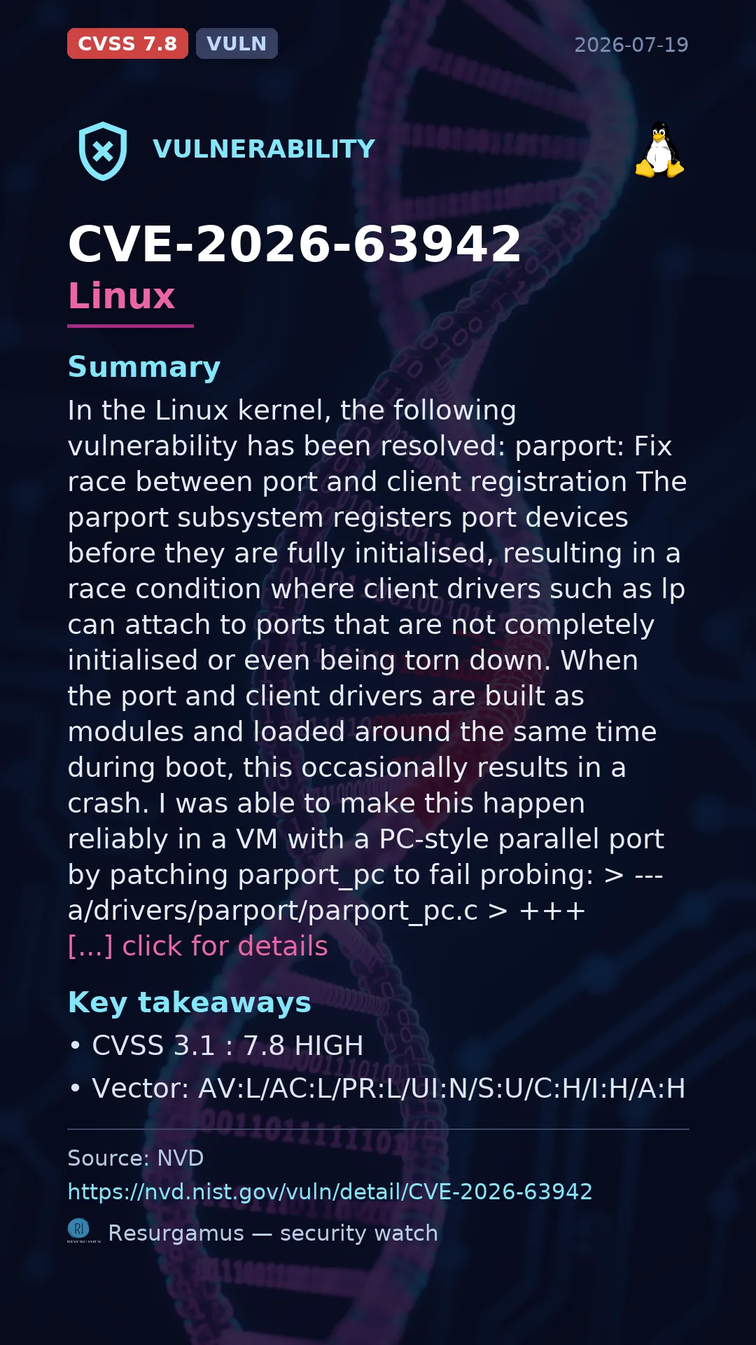 CVE-2026-63942 Linux Vulnerability