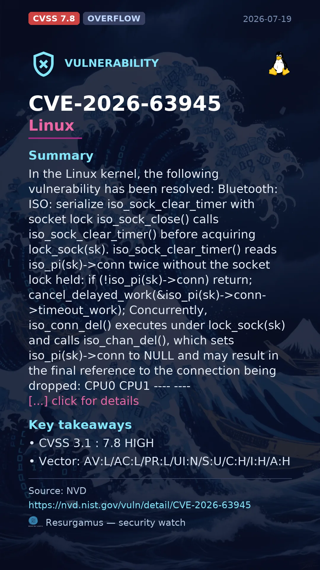 CVE-2026-63945 Linux Vulnerability