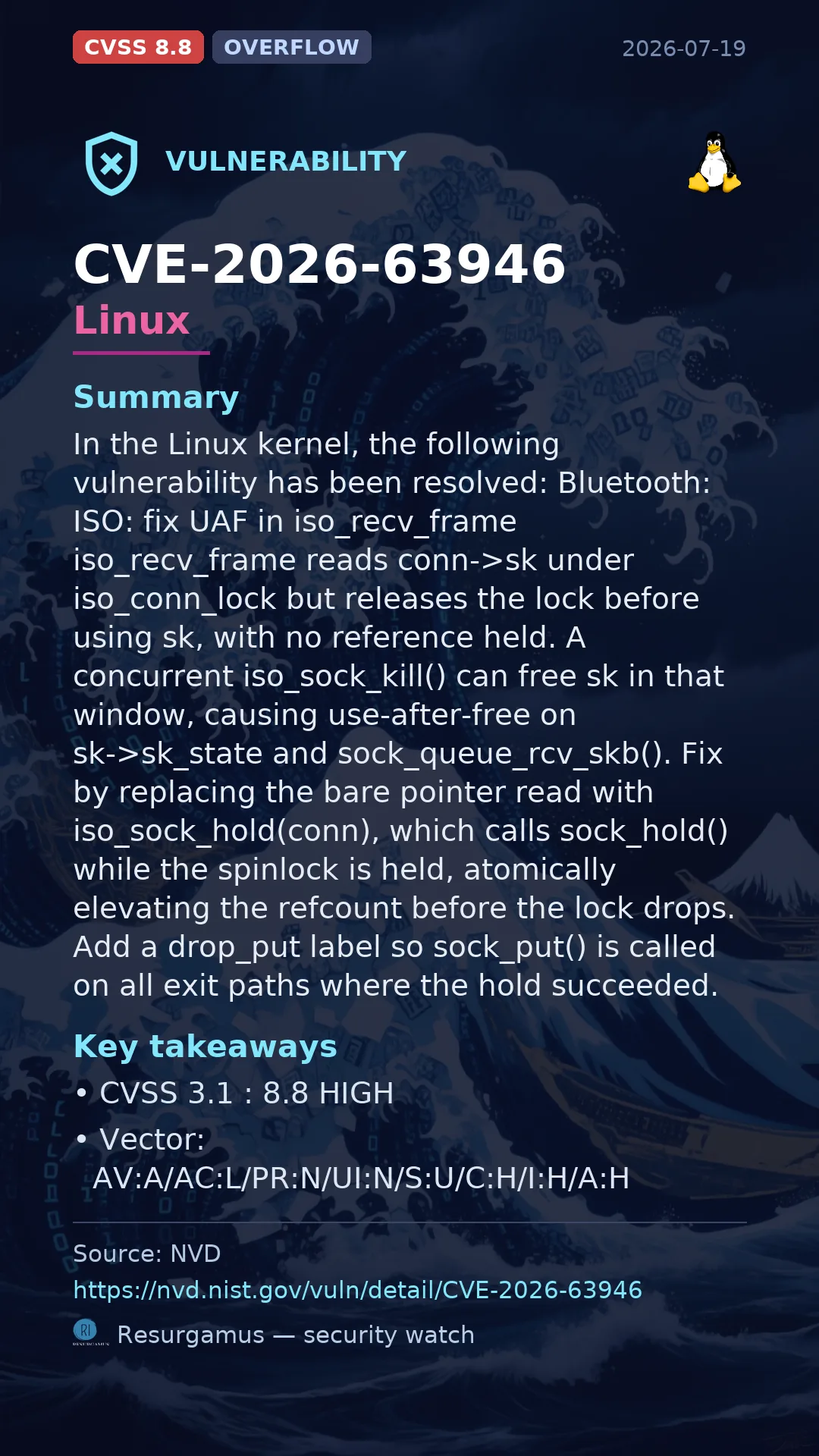 CVE-2026-63946 Linux Vulnerability