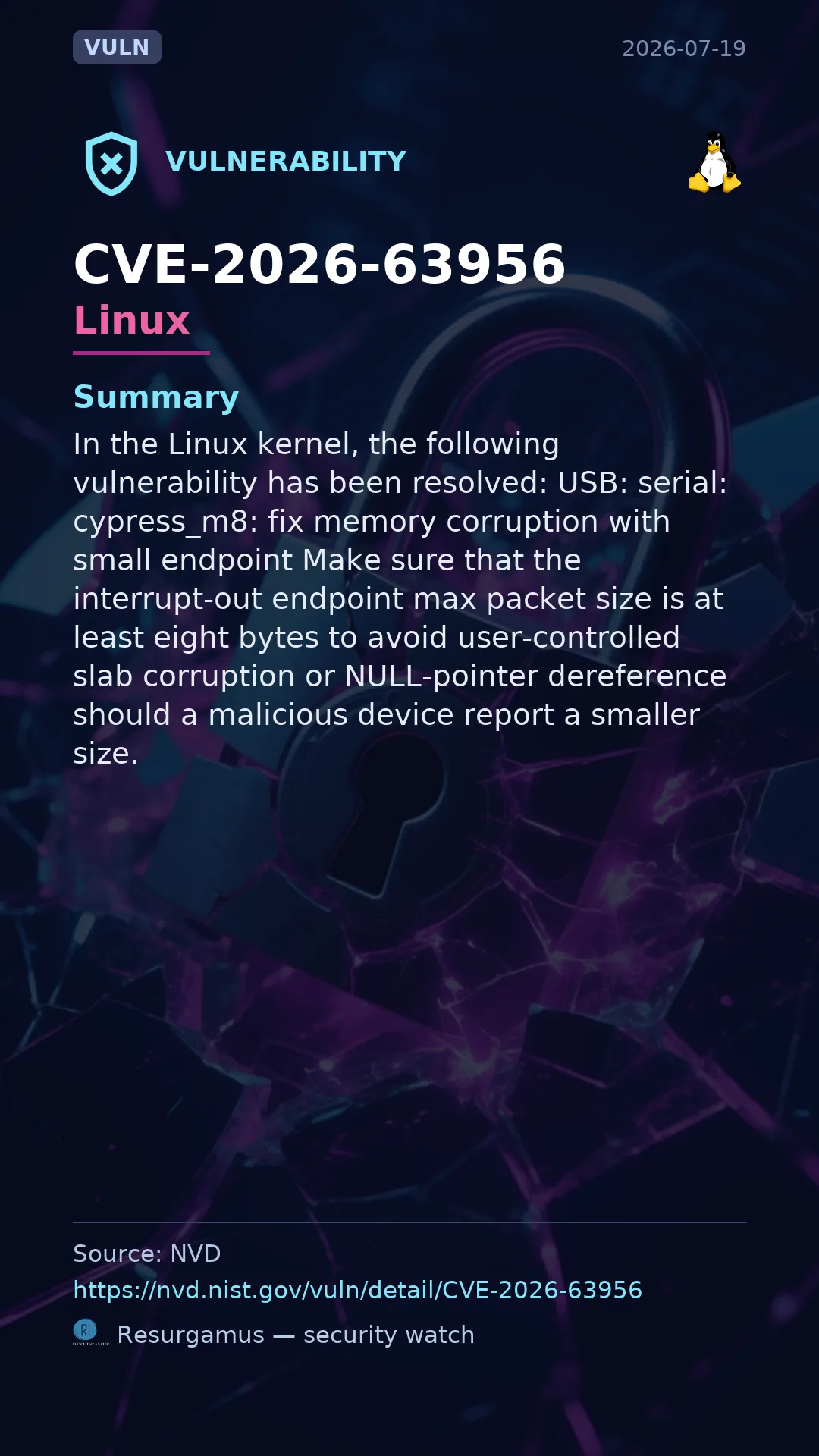 CVE-2026-63956 Linux Vulnerability