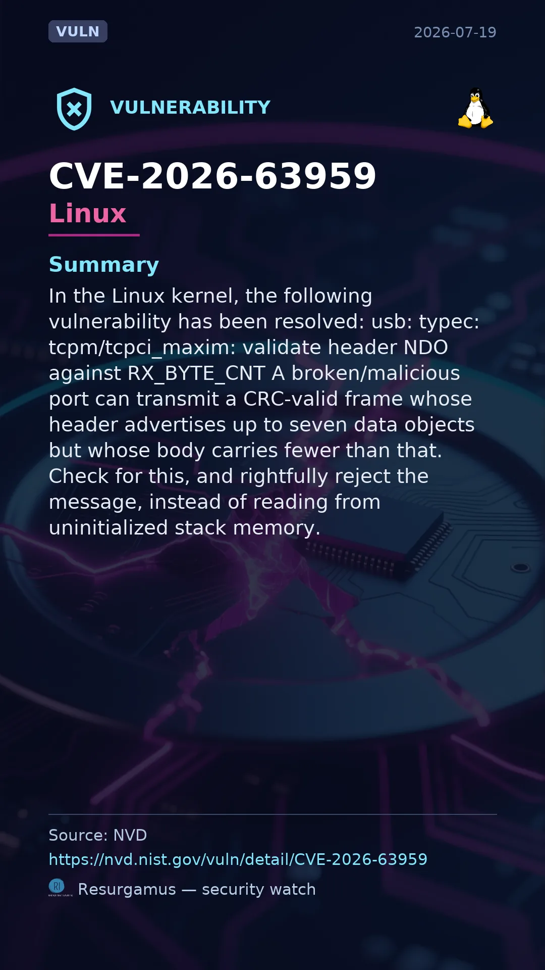 CVE-2026-63959 Linux Vulnerability