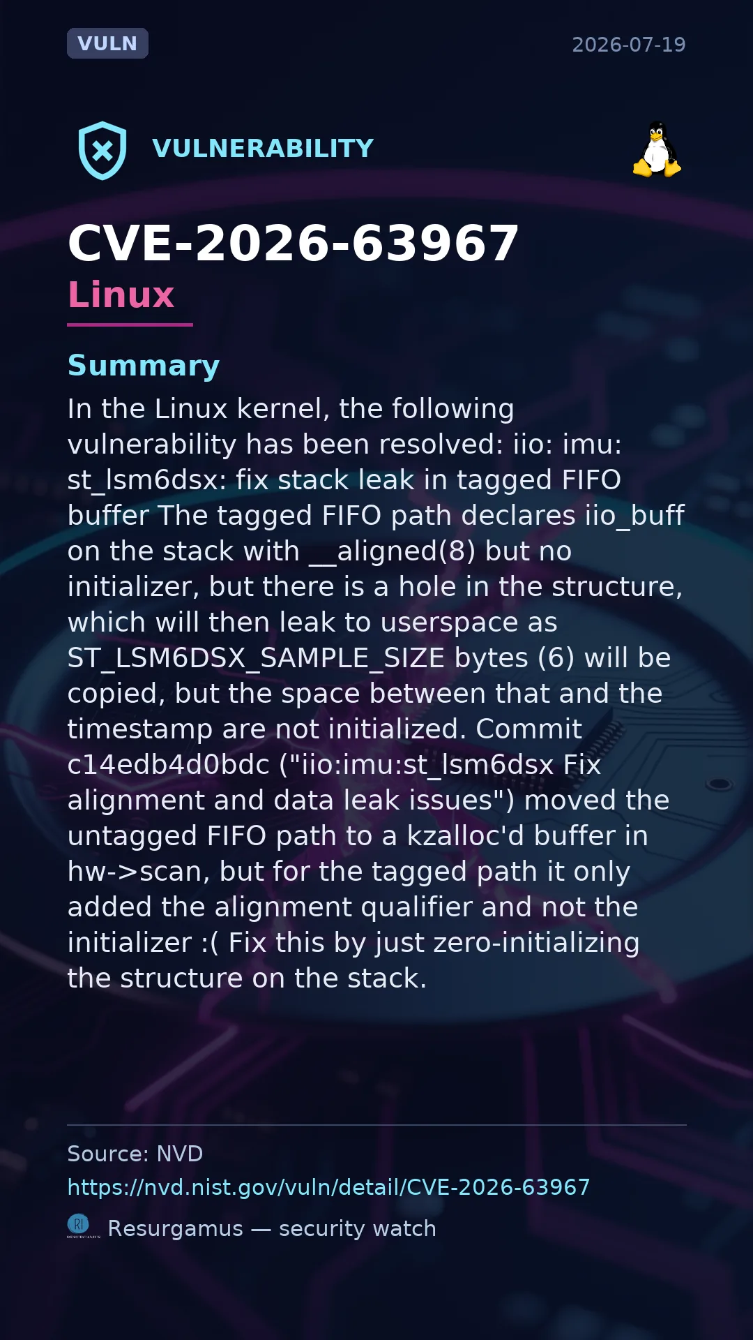 CVE-2026-63967 Linux Vulnerability