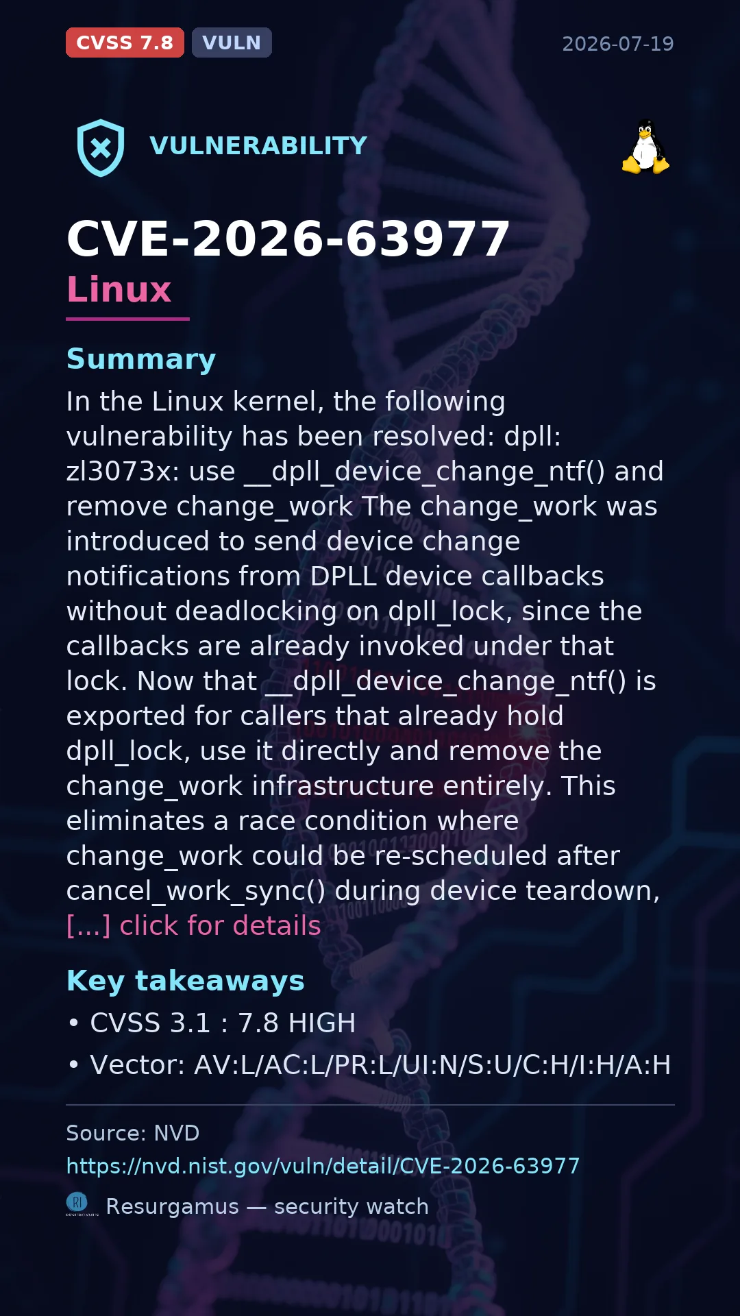 CVE-2026-63977 Linux Vulnerability