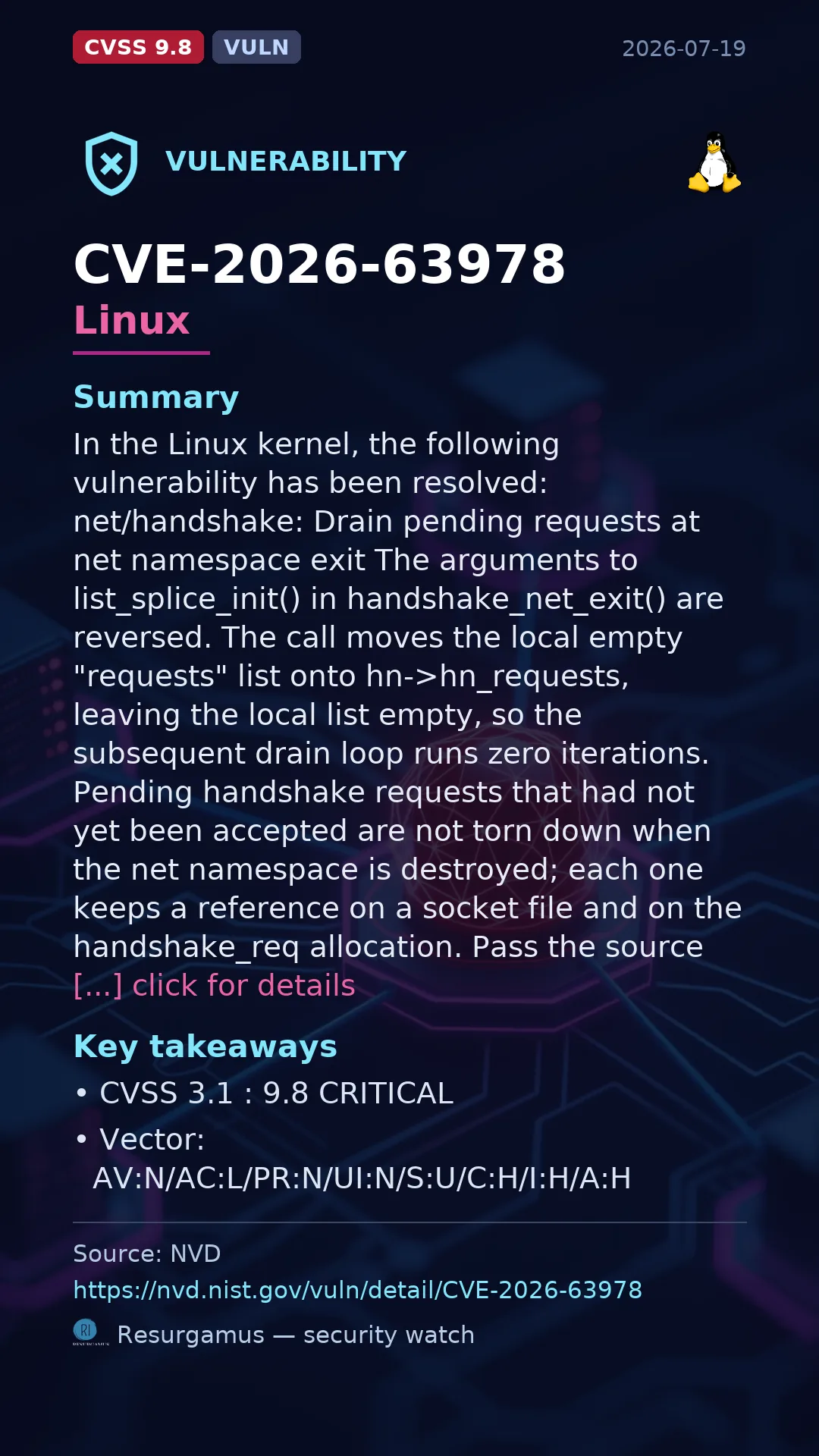 CVE-2026-63978 Linux Vulnerability