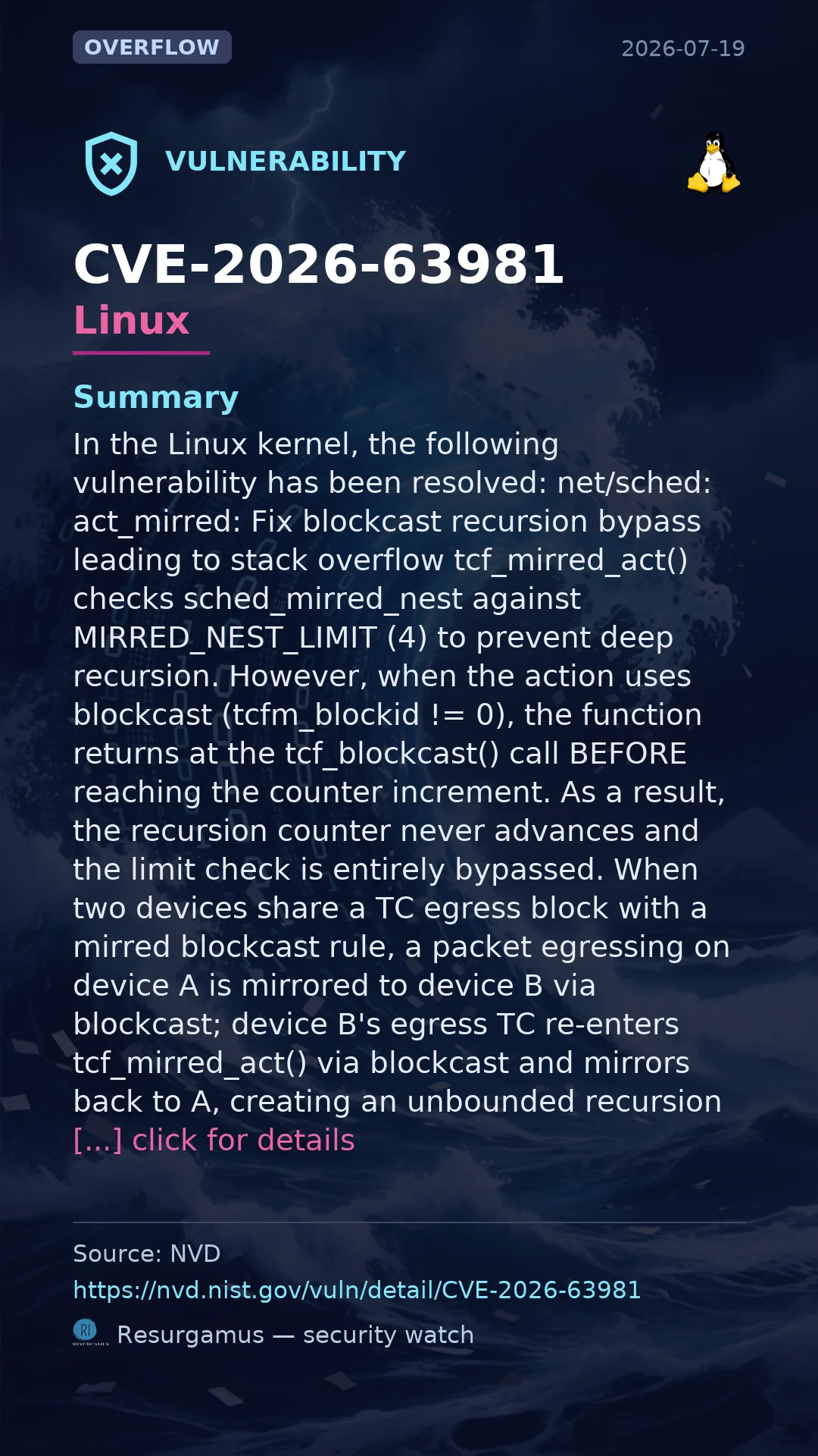 CVE-2026-63981 Linux Vulnerability