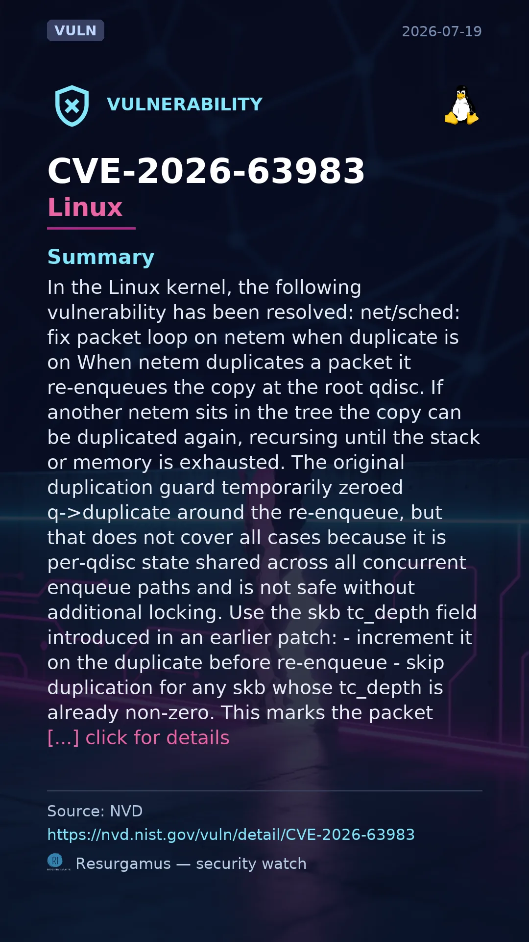 CVE-2026-63983 Linux Vulnerability