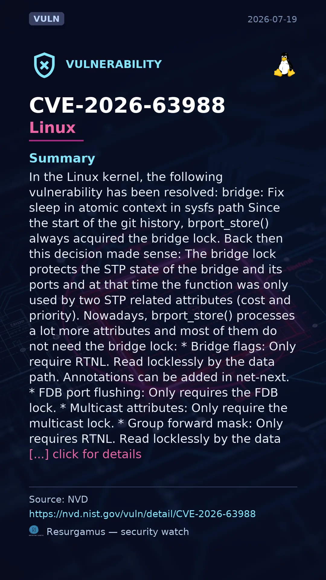 CVE-2026-63988 Linux Vulnerability