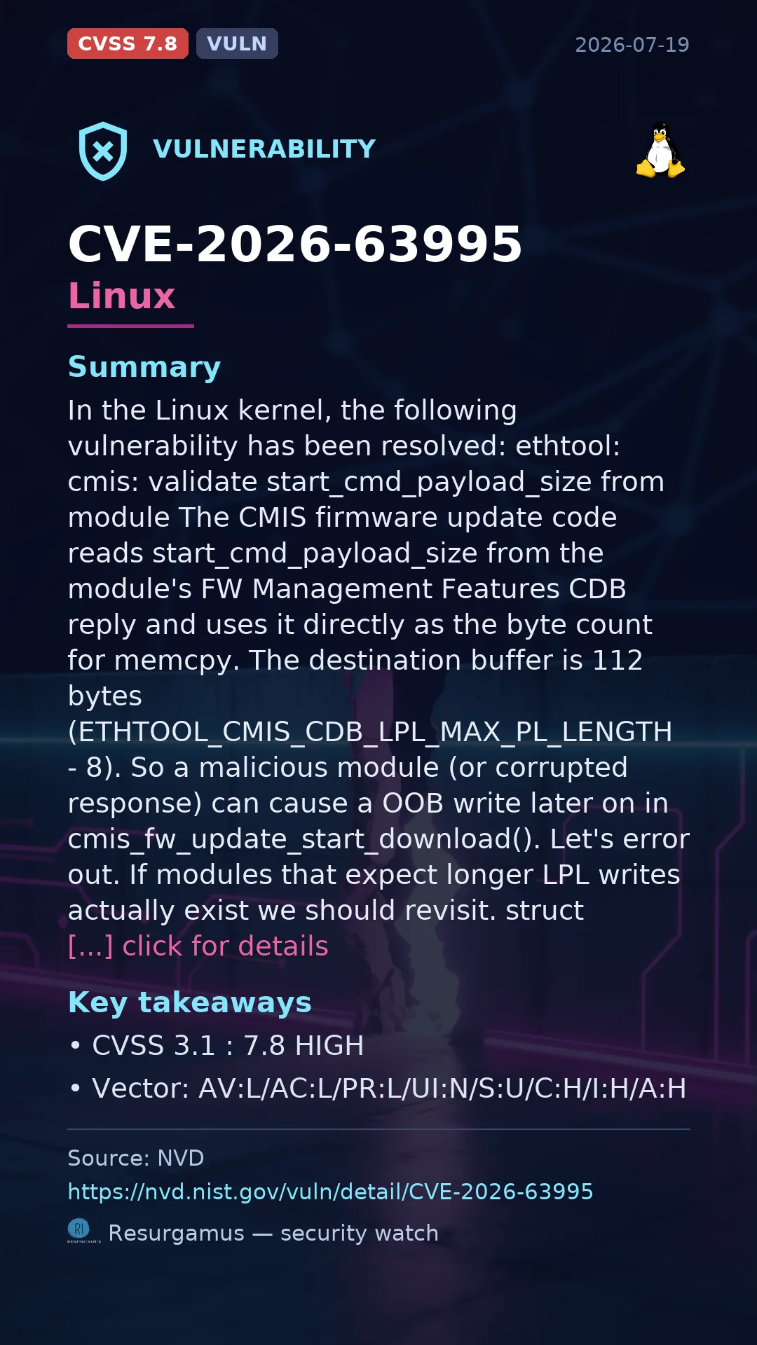 CVE-2026-63995 Linux Vulnerability