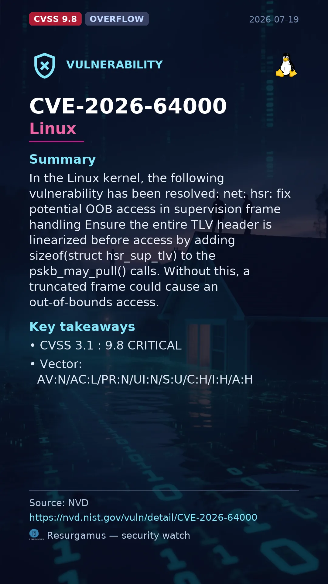 CVE-2026-64000 Linux Vulnerability