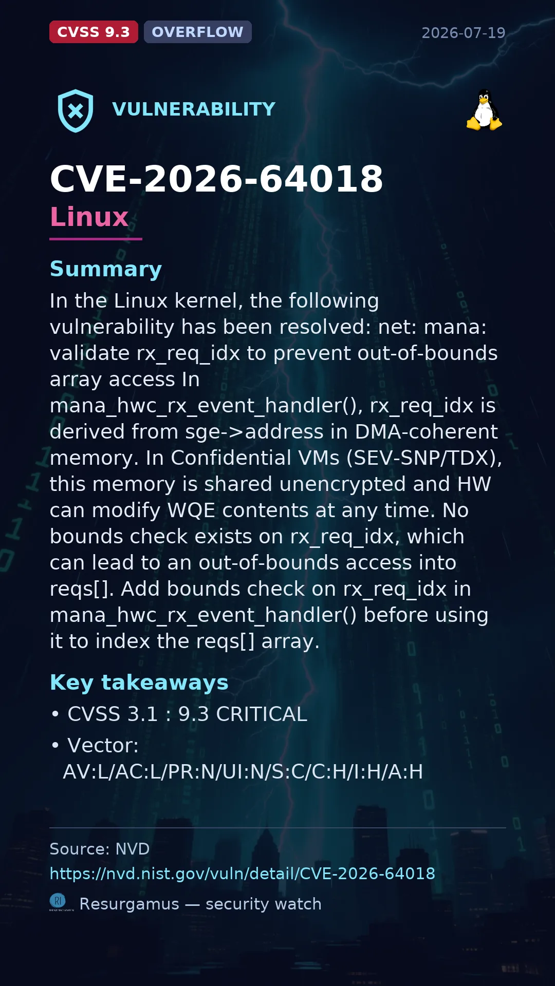 CVE-2026-64018 Linux Vulnerability