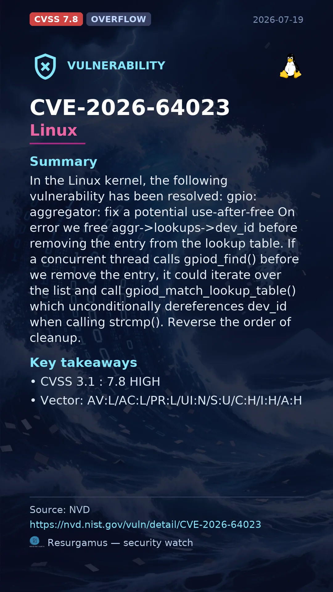 CVE-2026-64023 Linux Vulnerability