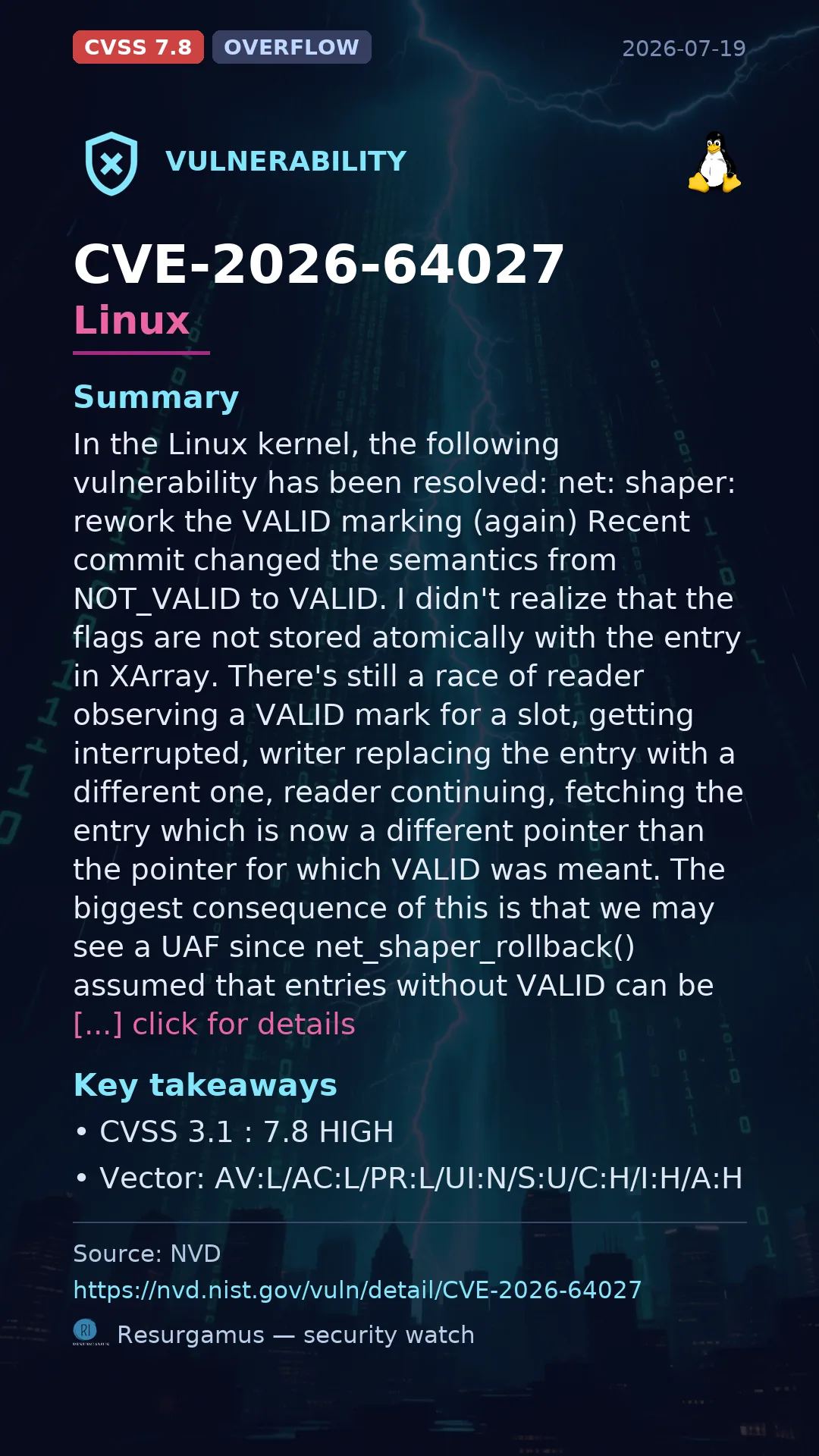 CVE-2026-64027 Linux Vulnerability