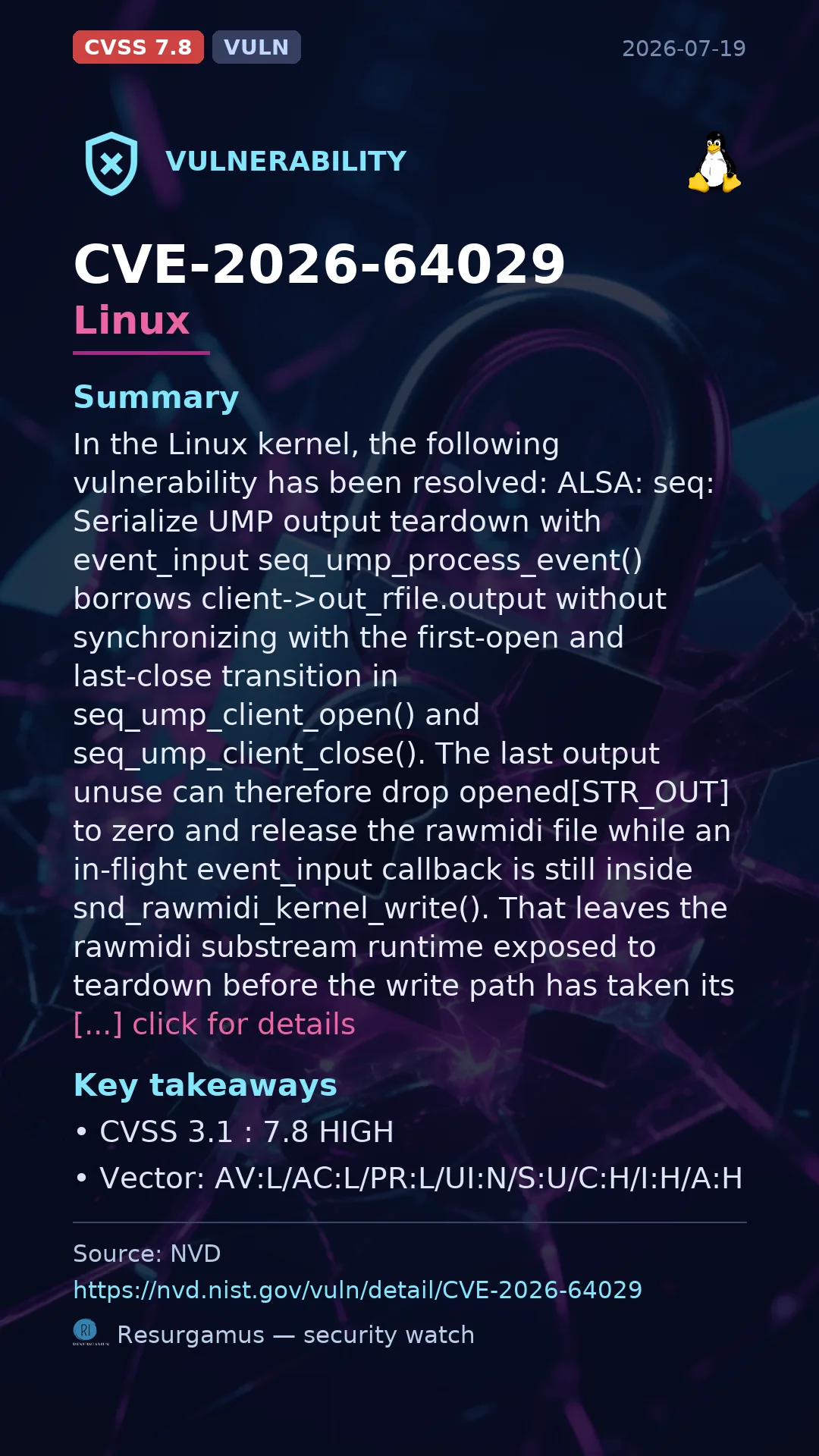 CVE-2026-64029 Linux Vulnerability