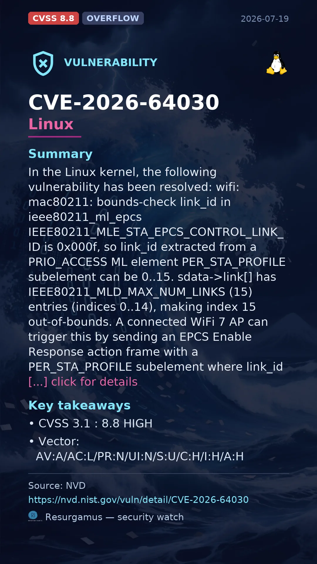 CVE-2026-64030 Linux Vulnerability