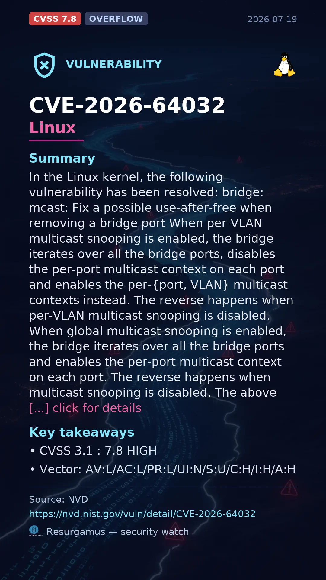 CVE-2026-64032 Linux Vulnerability
