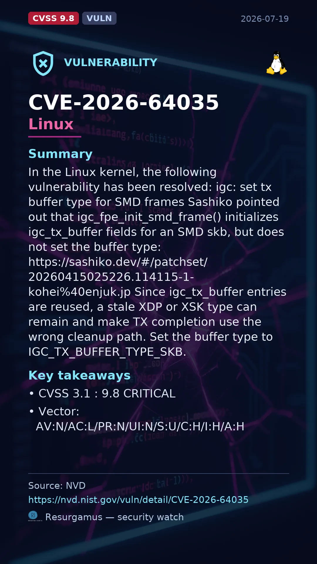 CVE-2026-64035 Linux Vulnerability