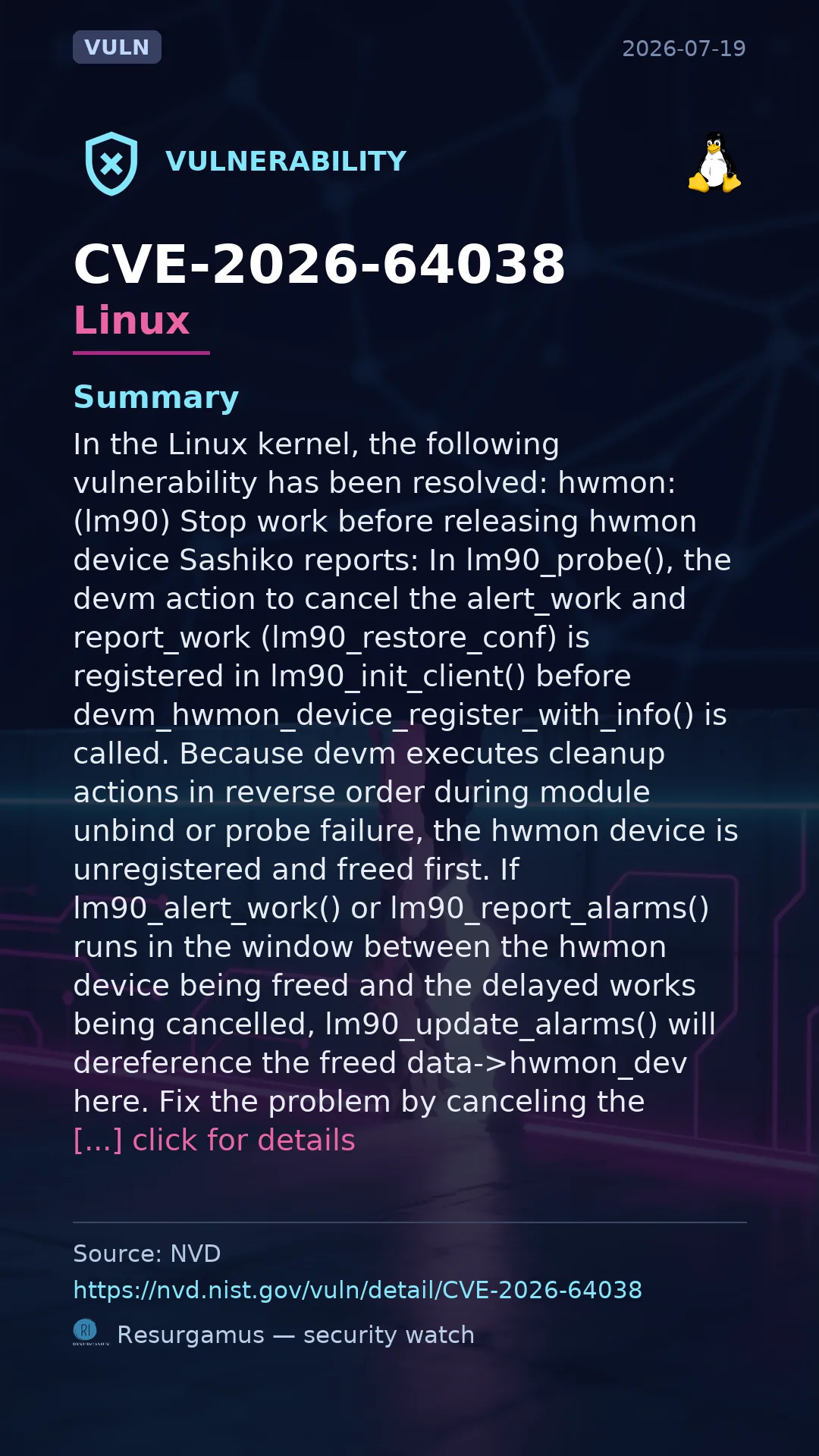 CVE-2026-64038 Linux Vulnerability