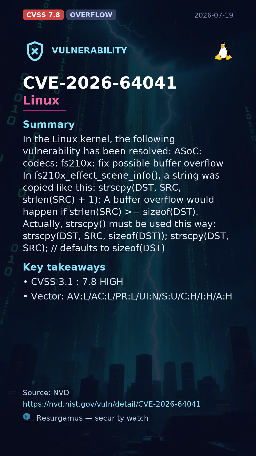 CVE-2026-64041 Linux Vulnerability