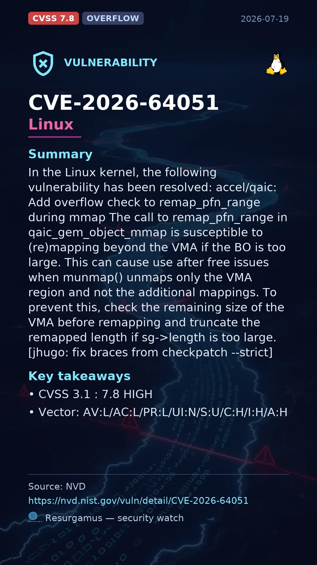 CVE-2026-64051 Linux Vulnerability