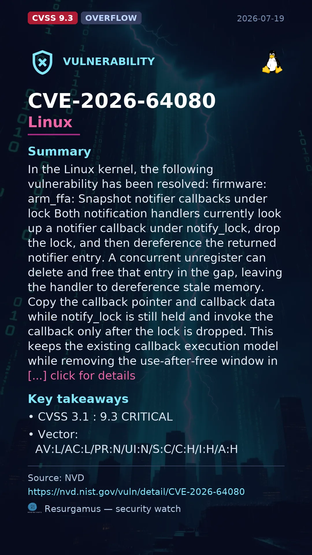 CVE-2026-64080 Linux Vulnerability