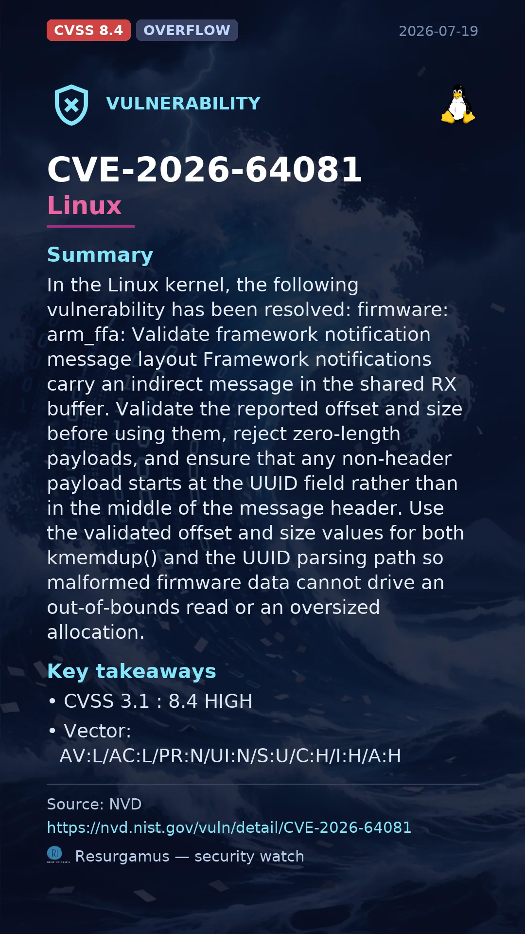 CVE-2026-64081 Linux Vulnerability