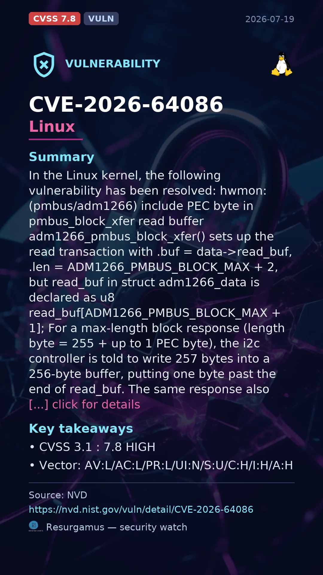 CVE-2026-64086 Linux Vulnerability