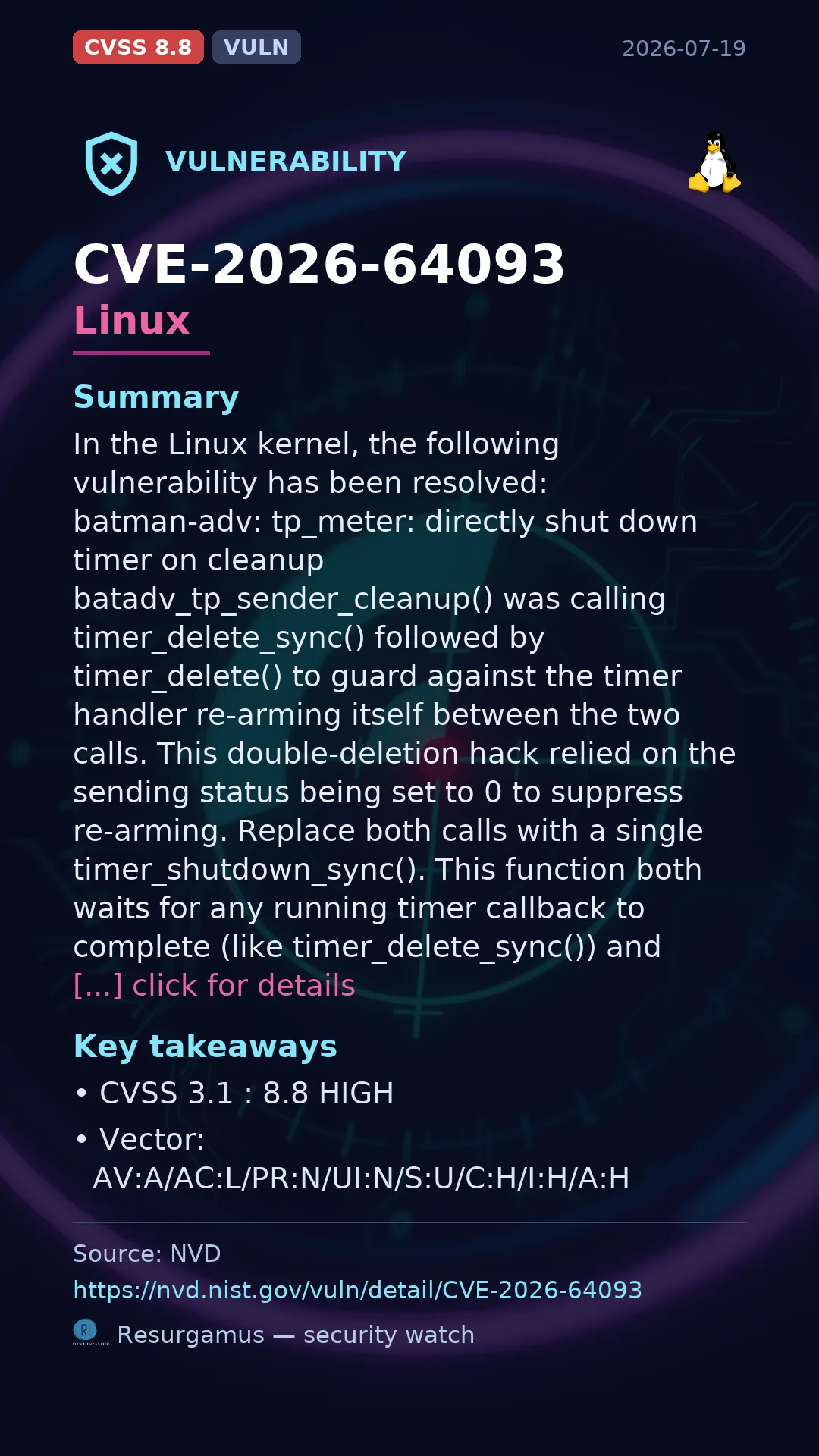 CVE-2026-64093 Linux Vulnerability