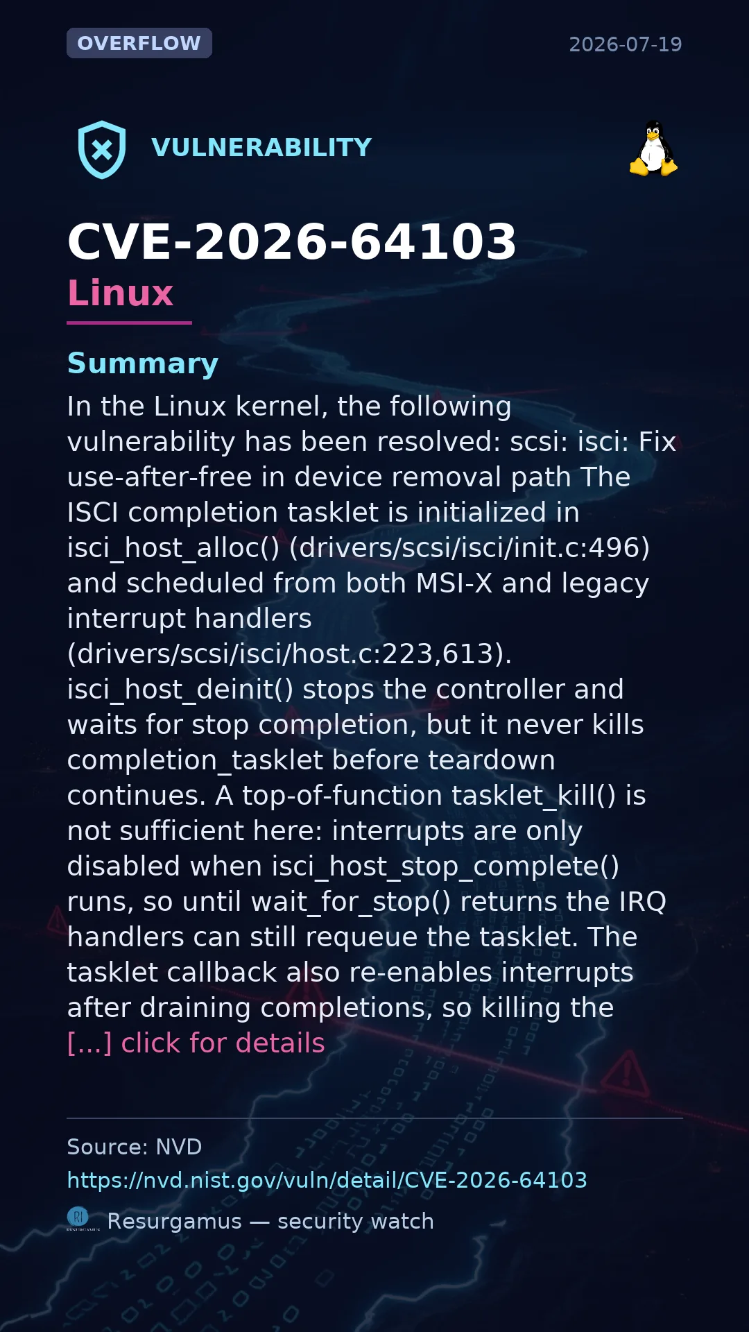 CVE-2026-64103 Linux Vulnerability