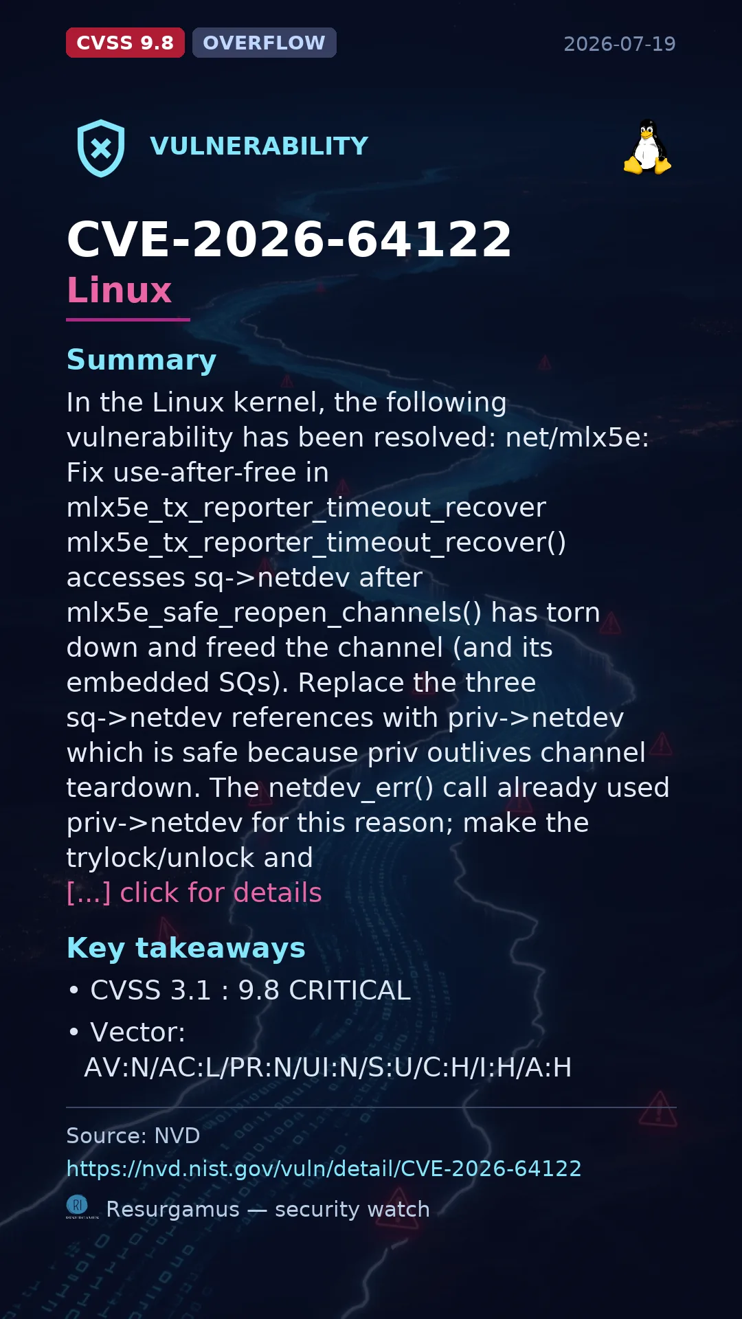 CVE-2026-64122 Linux Vulnerability
