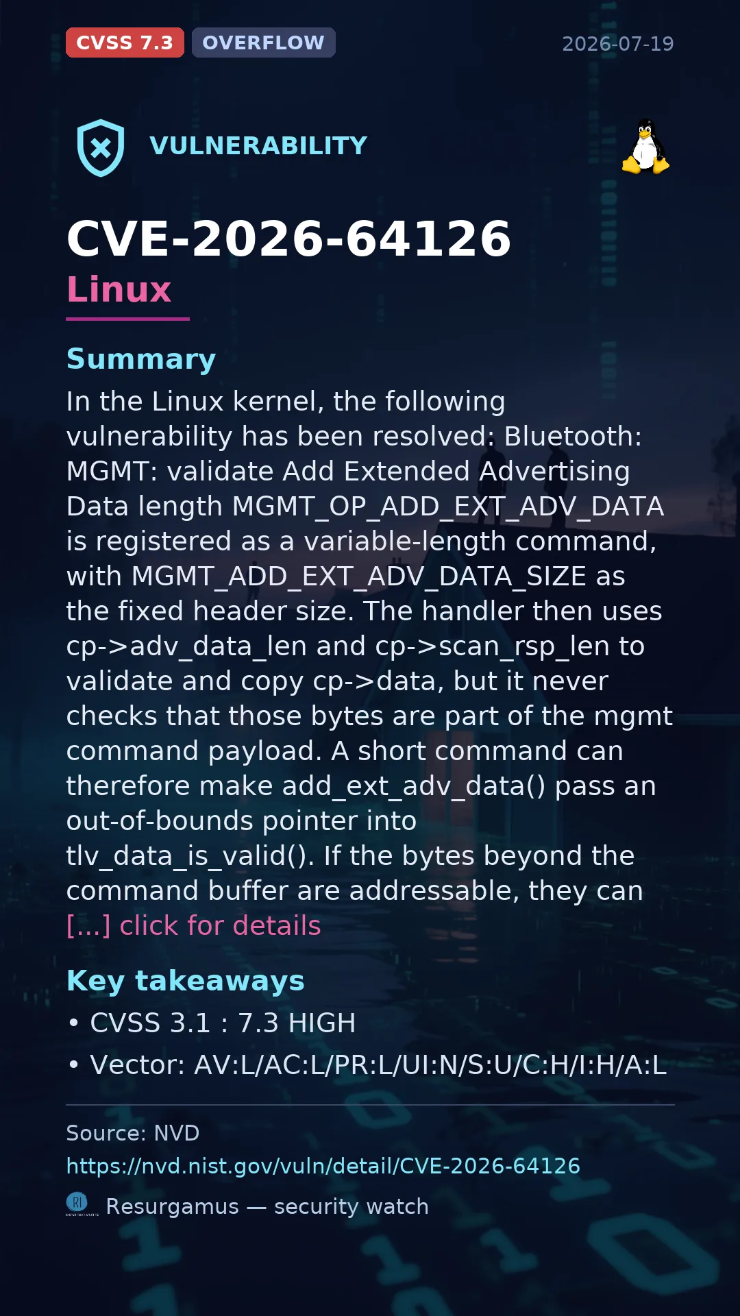 CVE-2026-64126 Linux Vulnerability