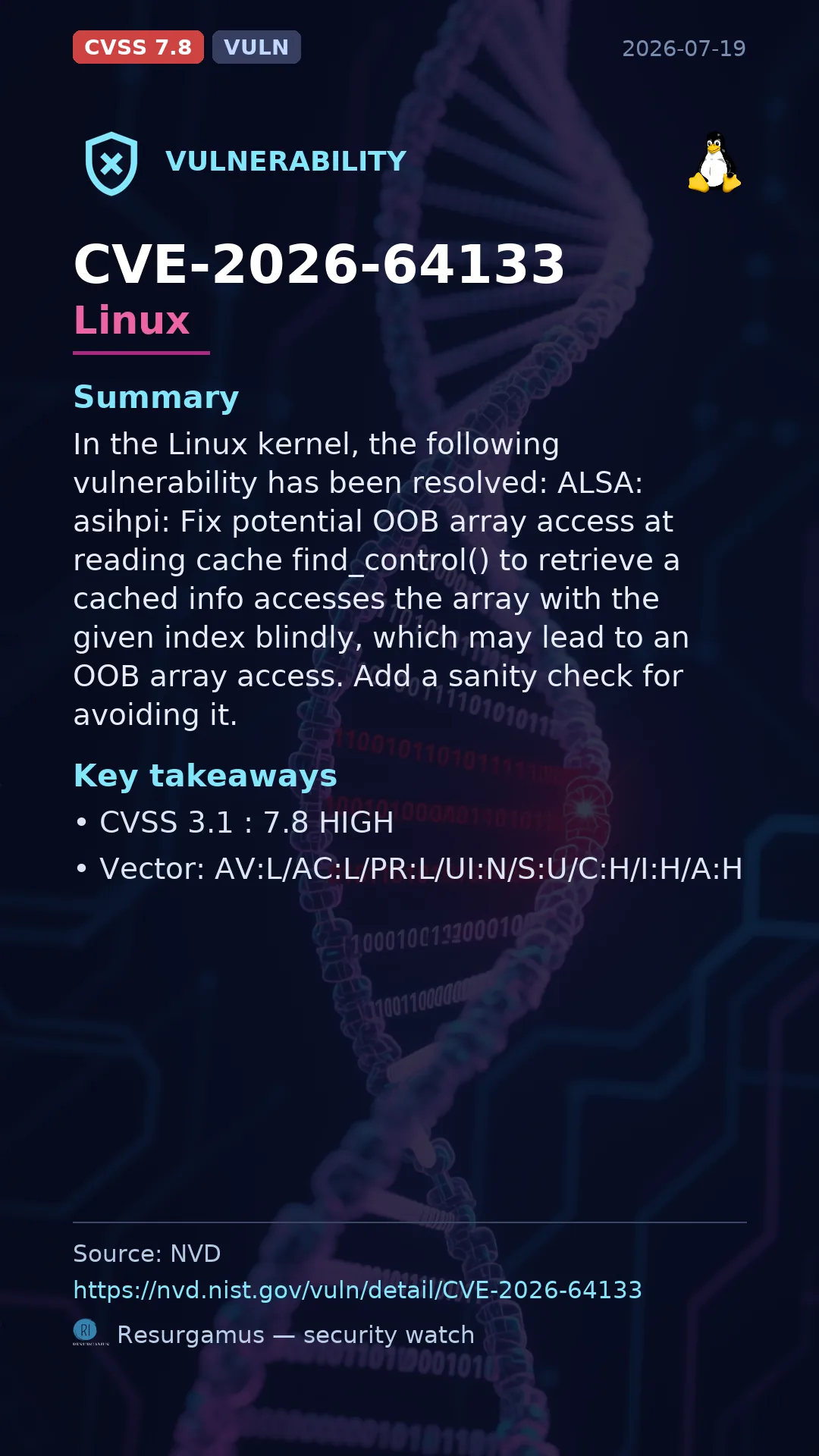CVE-2026-64133 Linux Vulnerability