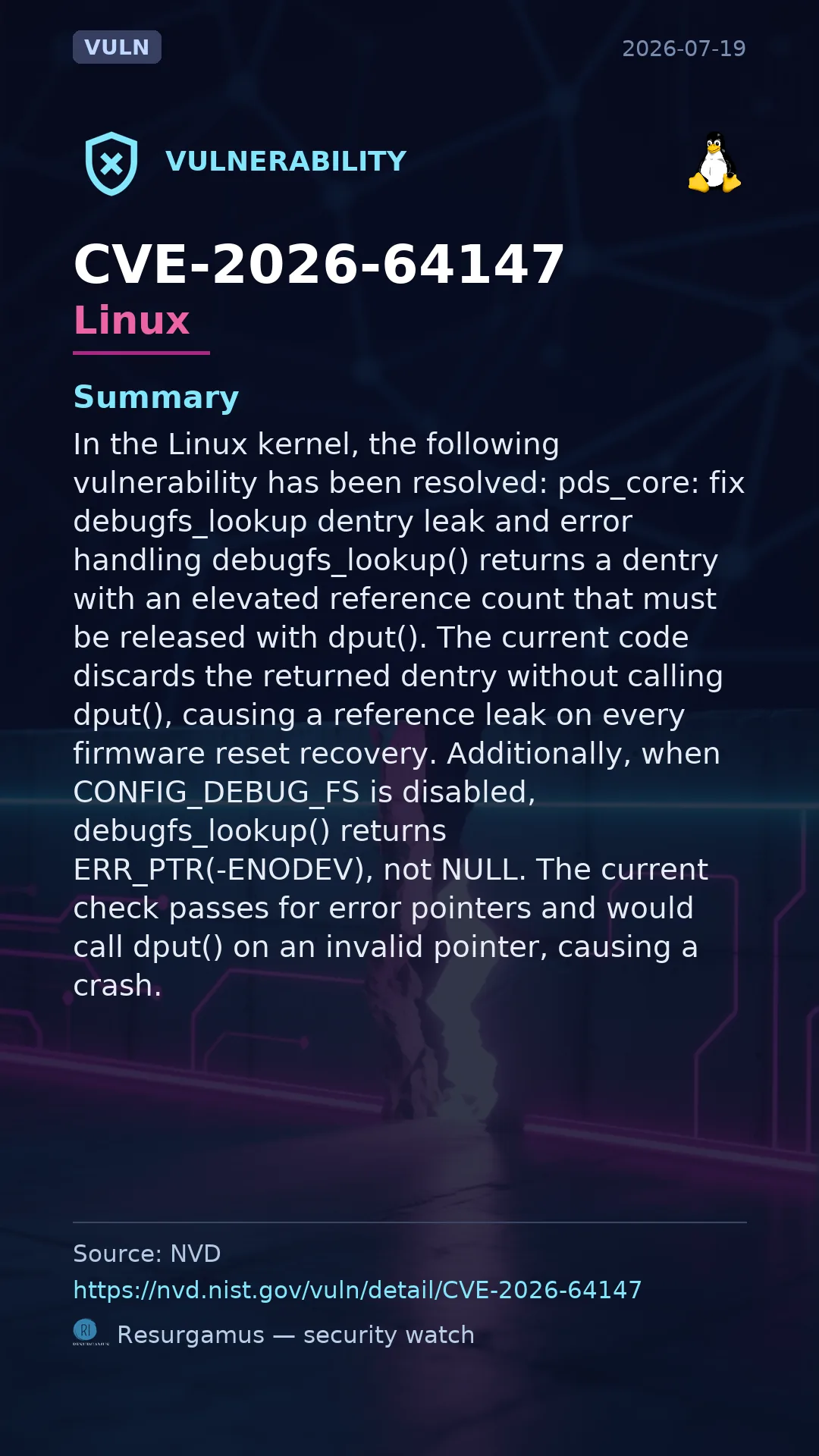 CVE-2026-64147 Linux Vulnerability