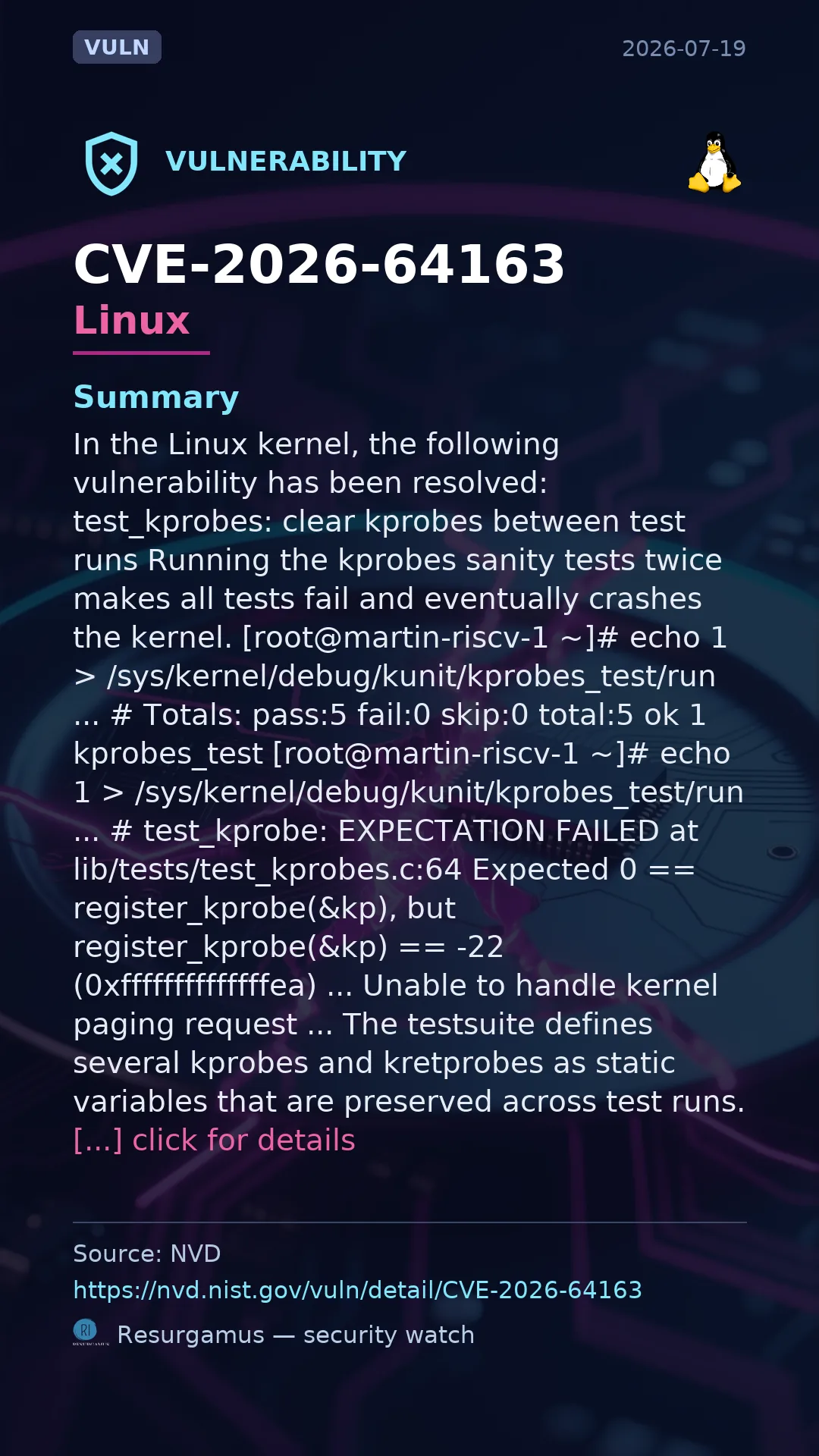 CVE-2026-64163 Linux Vulnerability