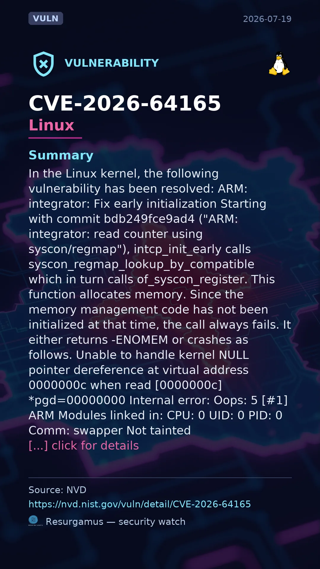 CVE-2026-64165 Linux Vulnerability