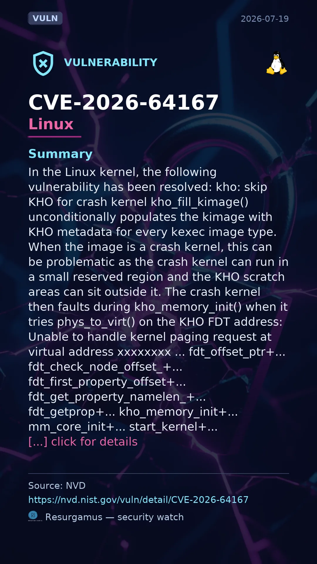 CVE-2026-64167 Linux Vulnerability