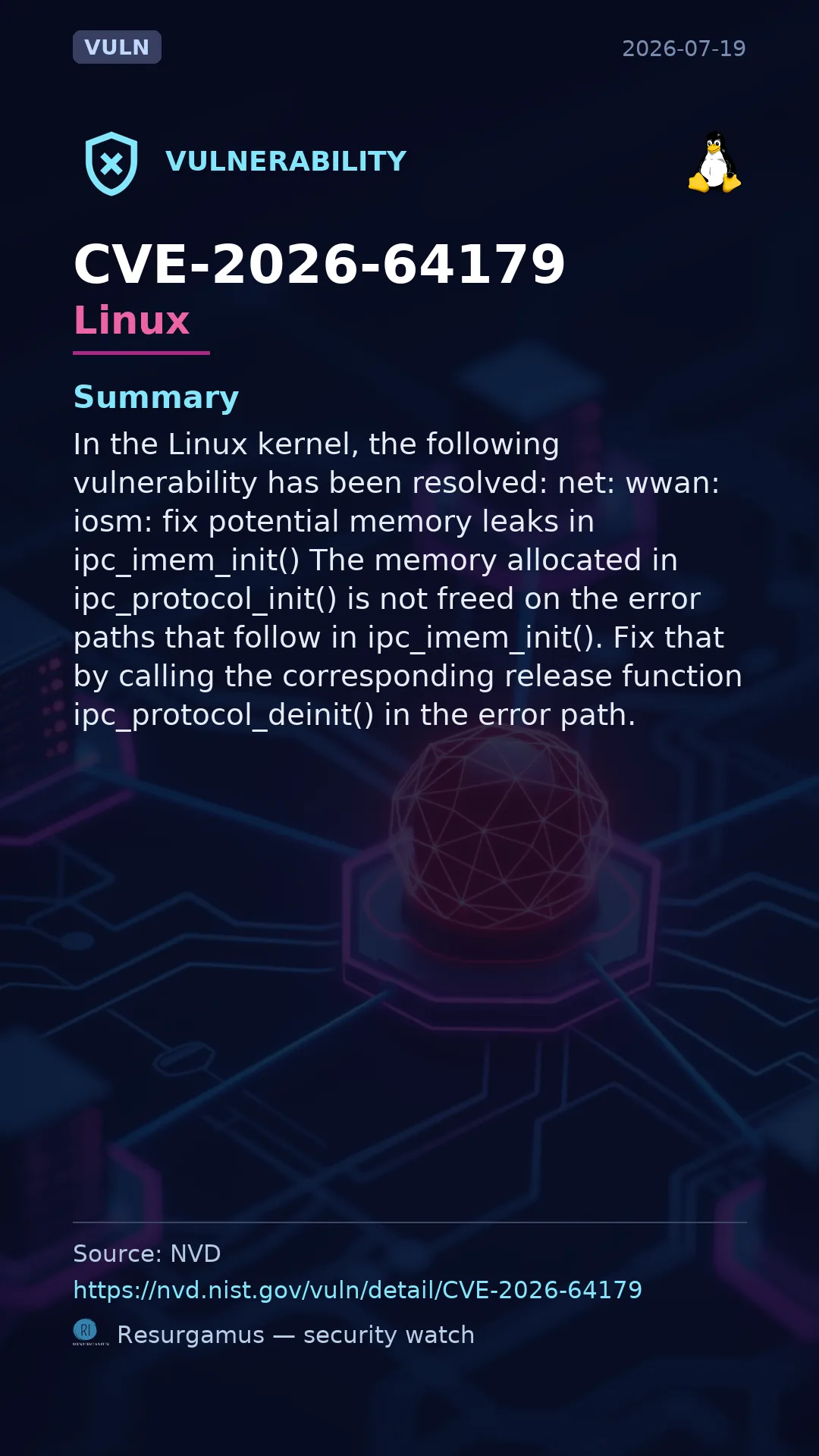 CVE-2026-64179 Linux Vulnerability