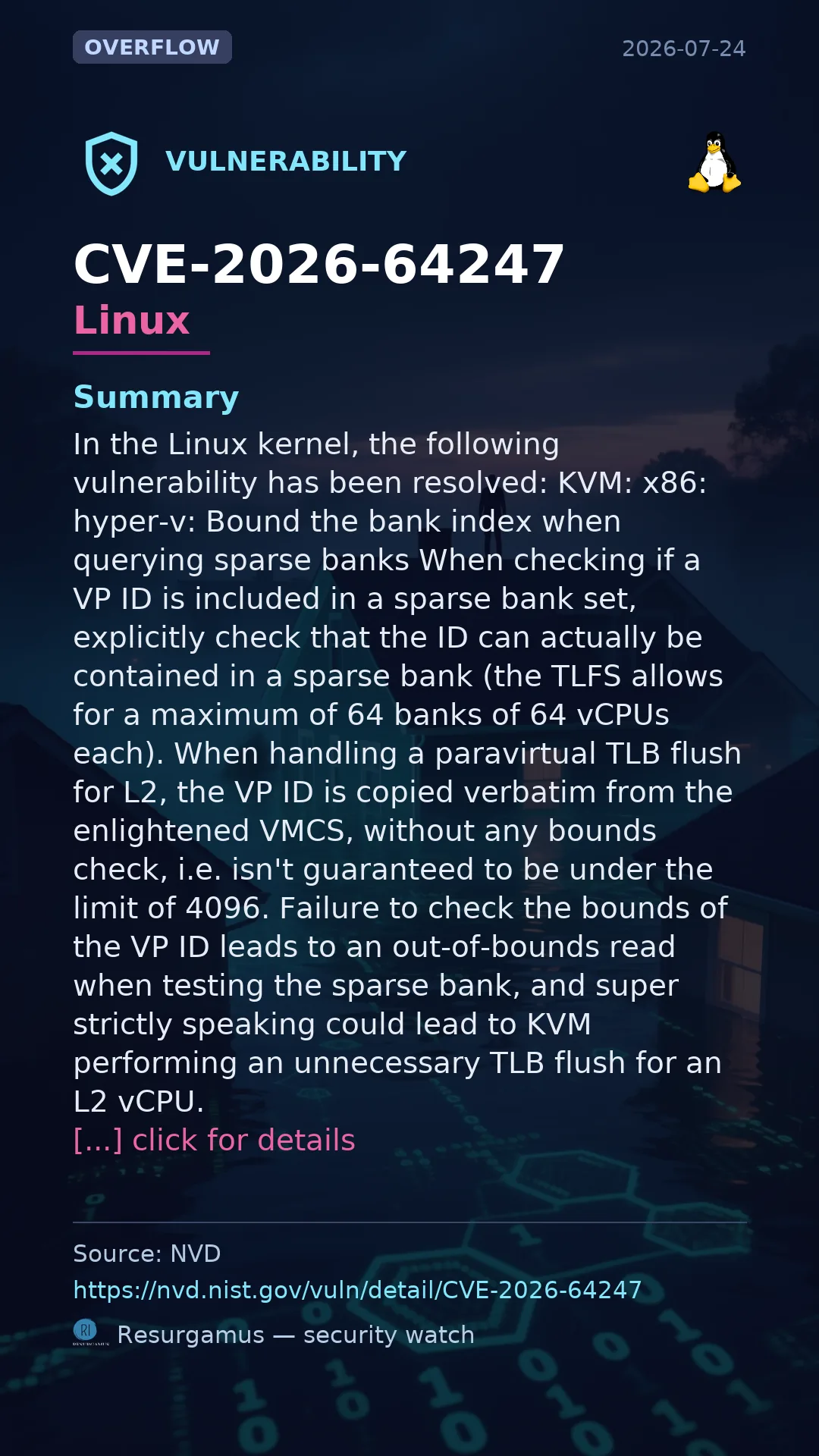 CVE-2026-64247 - Linux vulnerability
