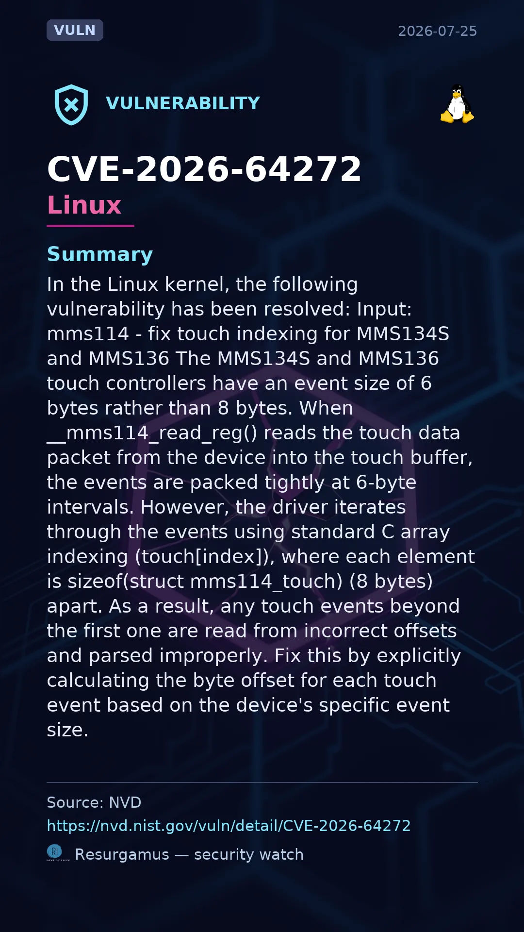 CVE-2026-64272 - Linux vulnerability