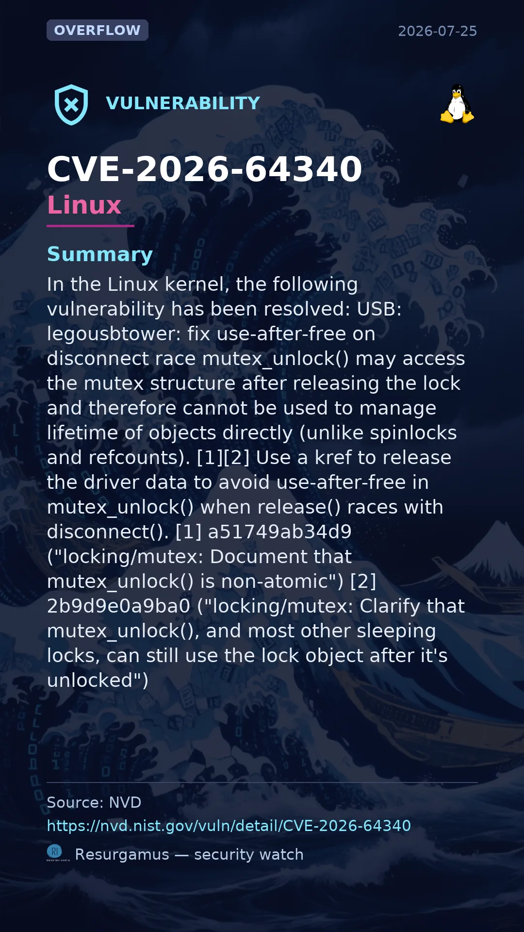 CVE-2026-64340 - Linux vulnerability