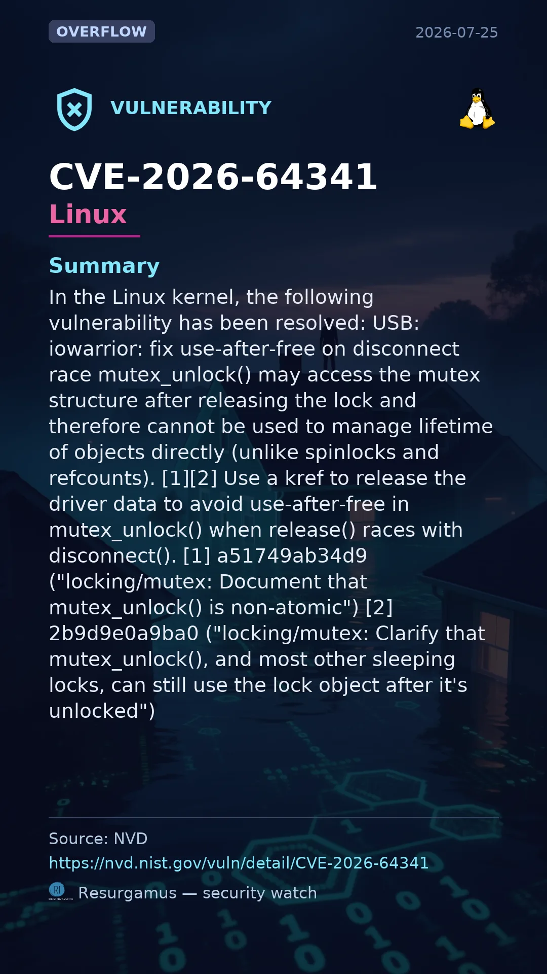 CVE-2026-64341 - Linux vulnerability