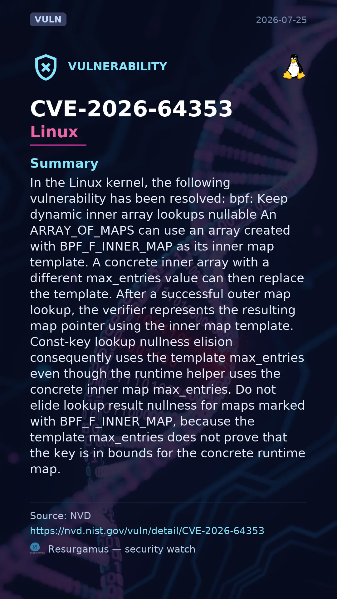 CVE-2026-64353 - Linux vulnerability