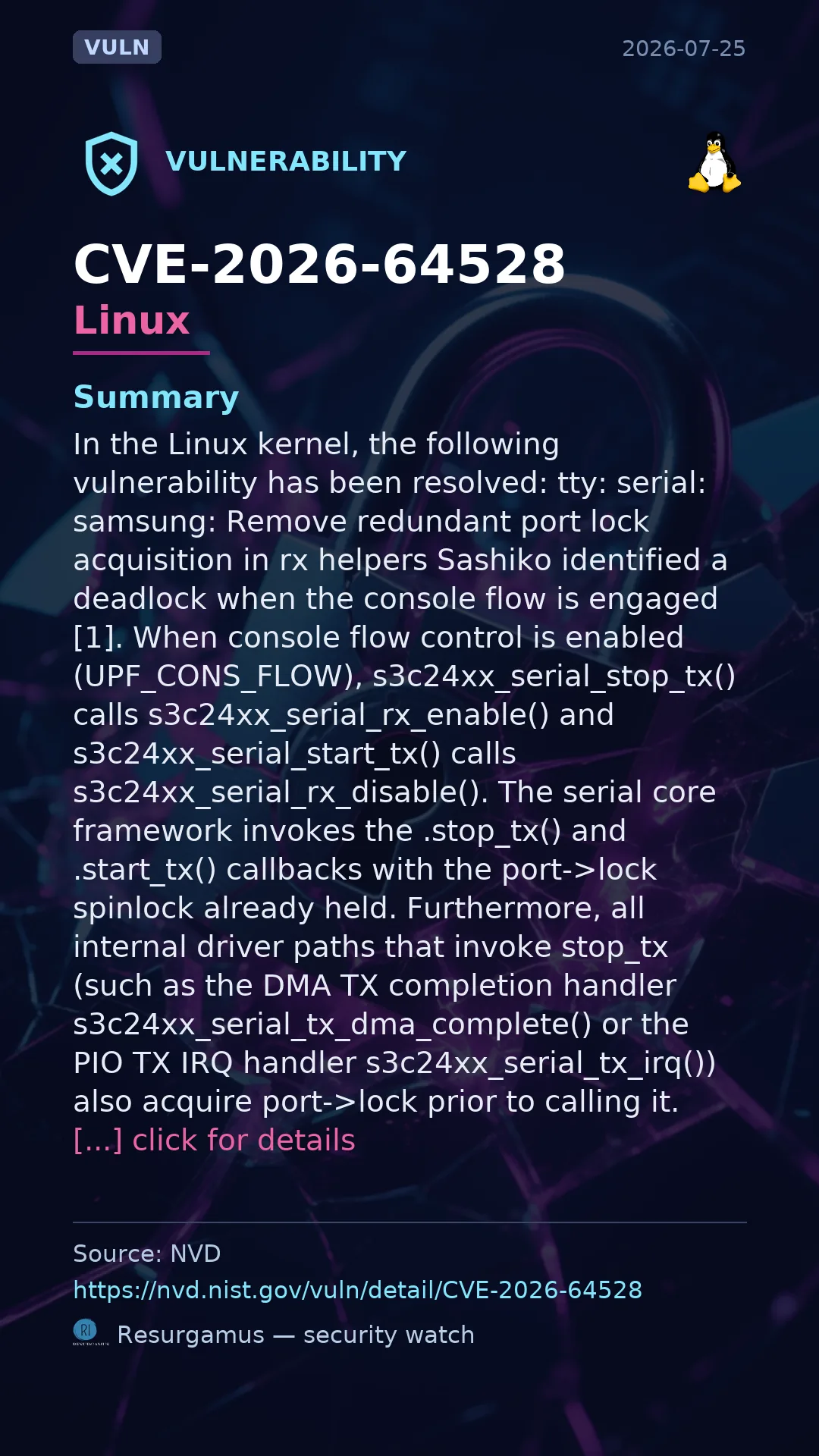 CVE-2026-64528 - Linux vulnerability
