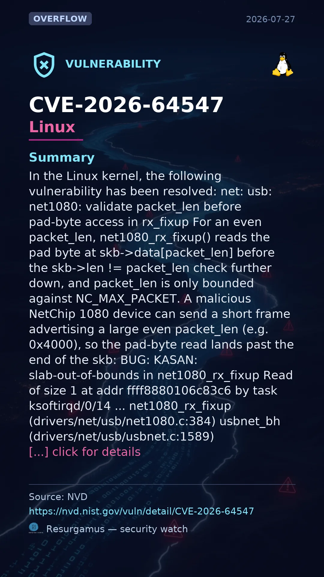 CVE-2026-64547 Linux Vulnerability